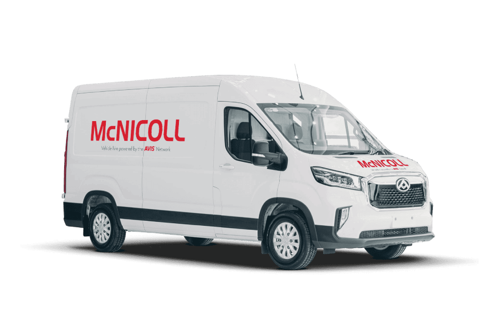 Maxus Delivery 9 Van Hire from McNicoll