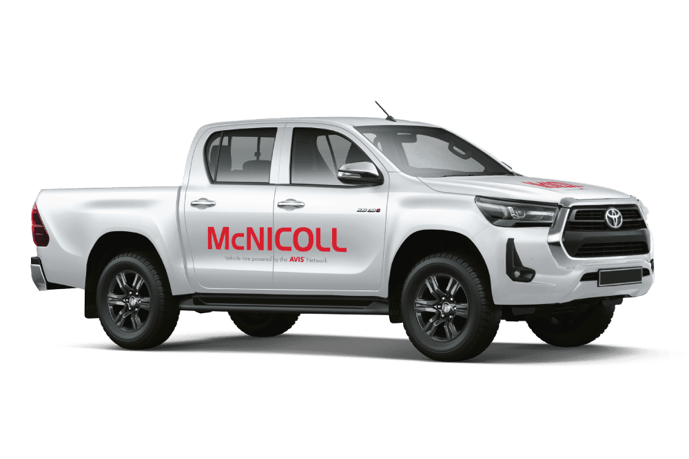 Toyota Hillux Double Cab Pickup Track Hire from McNicoll
